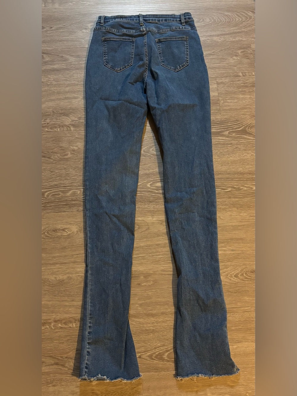 SheIn Women's Mid-Waist Pile Flared Jeans in size 6 M - Picture 3 of 6